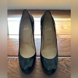 Christian Laboutin Dolly Patent Leather Pumps 85mm Size 37 1/2